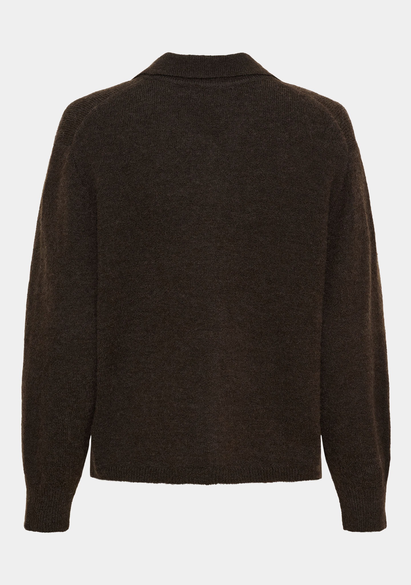 Anna Collar Cardigan - Brown Melange - Isay - 5