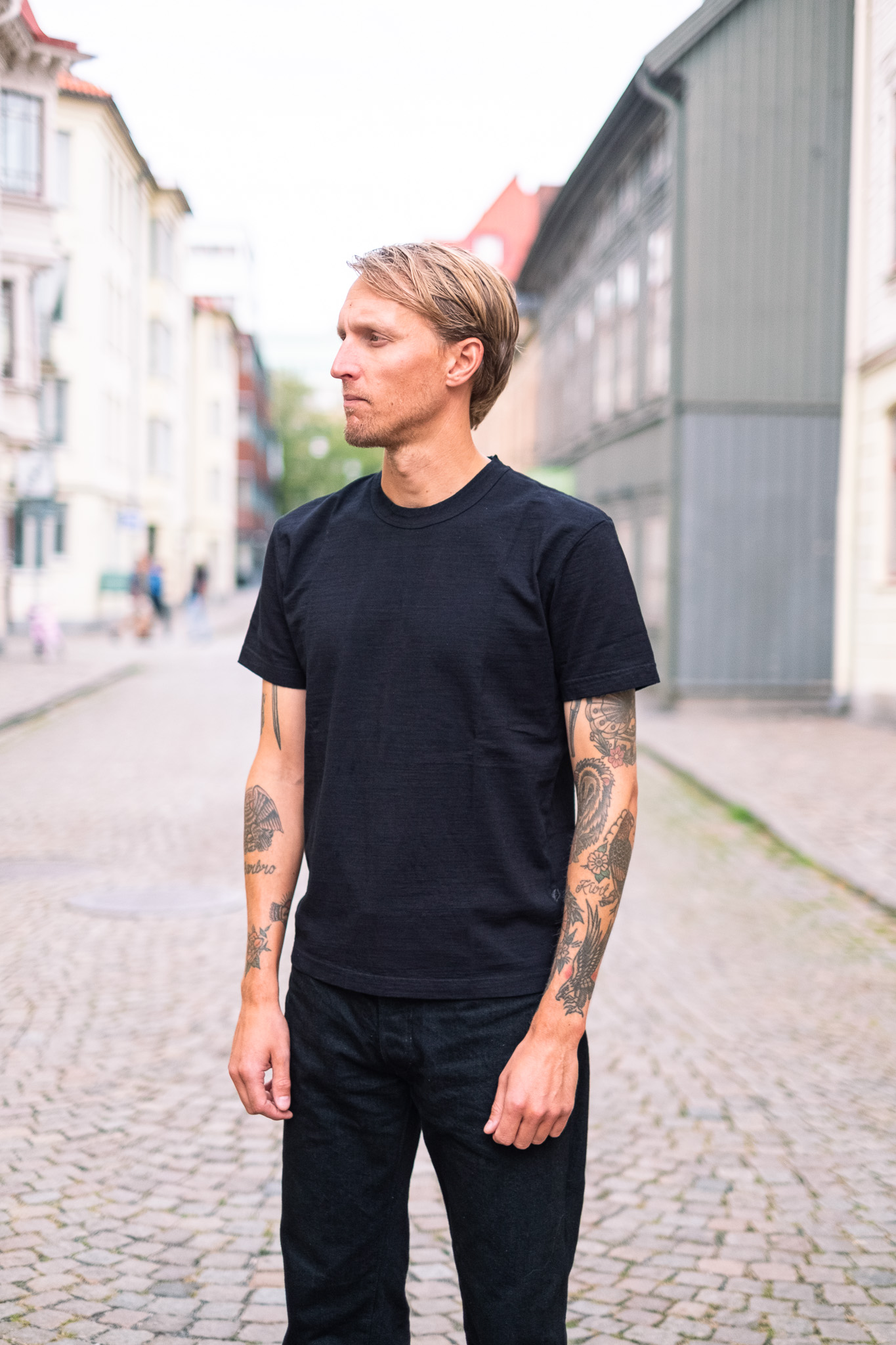 Pure Blue Japan - S/S T-Shirt Black Indigo - 13