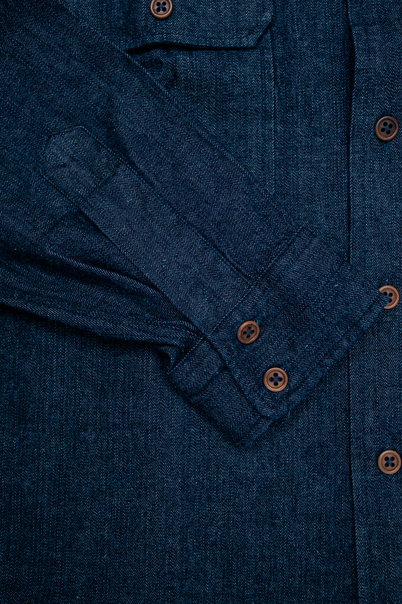 Indigofera - Alamo 8oz Denim Indigo Shirt Rinsed - 6