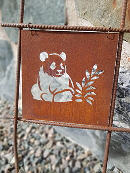 Trädgårdsskylt - Panda