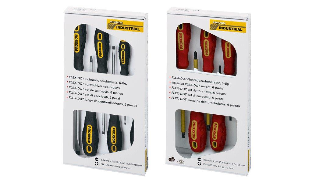 Proxxon FLEX-DOT screwdriver set slot and PHILLIPS (6-piece)