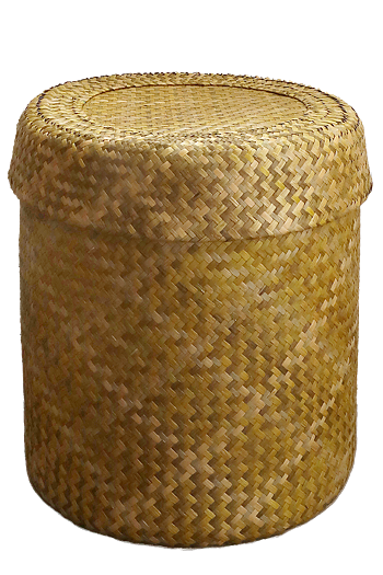 Bliss Check Gul korg  med lock L