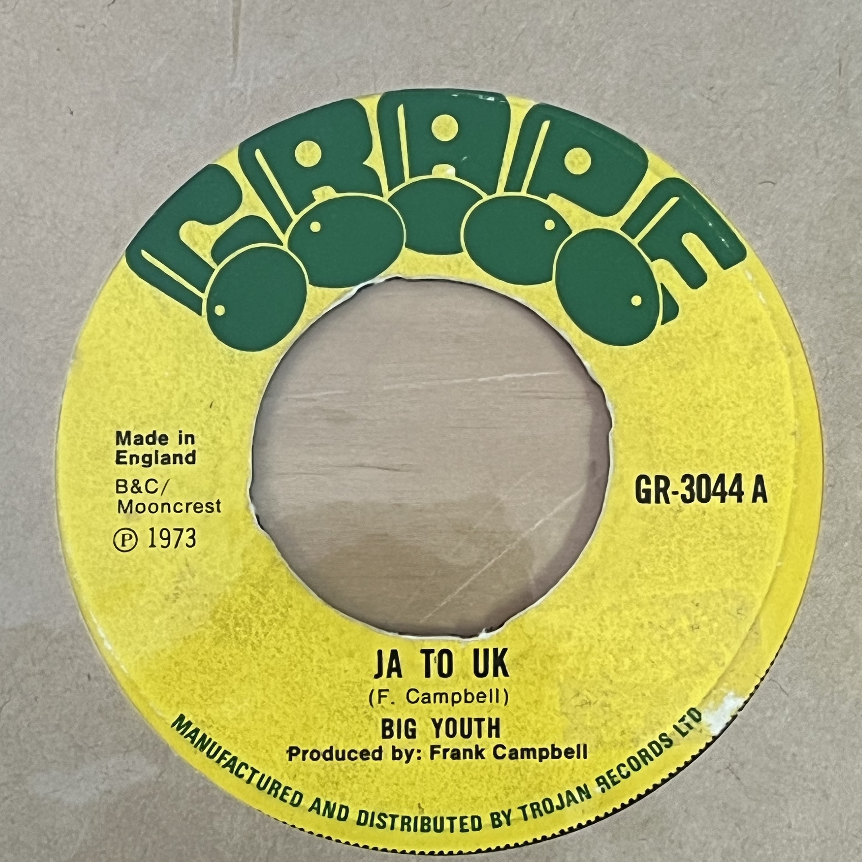 Big Youth – JA To UK