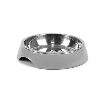 Selected by ZOO Cat food bowl Solid, Gray - Various sizes