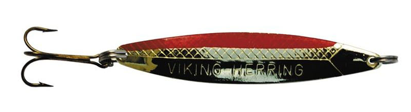 VIKING HERRING 7G is a spoon drag that is a true classic for trout, perch and sea trout. 7g silver red