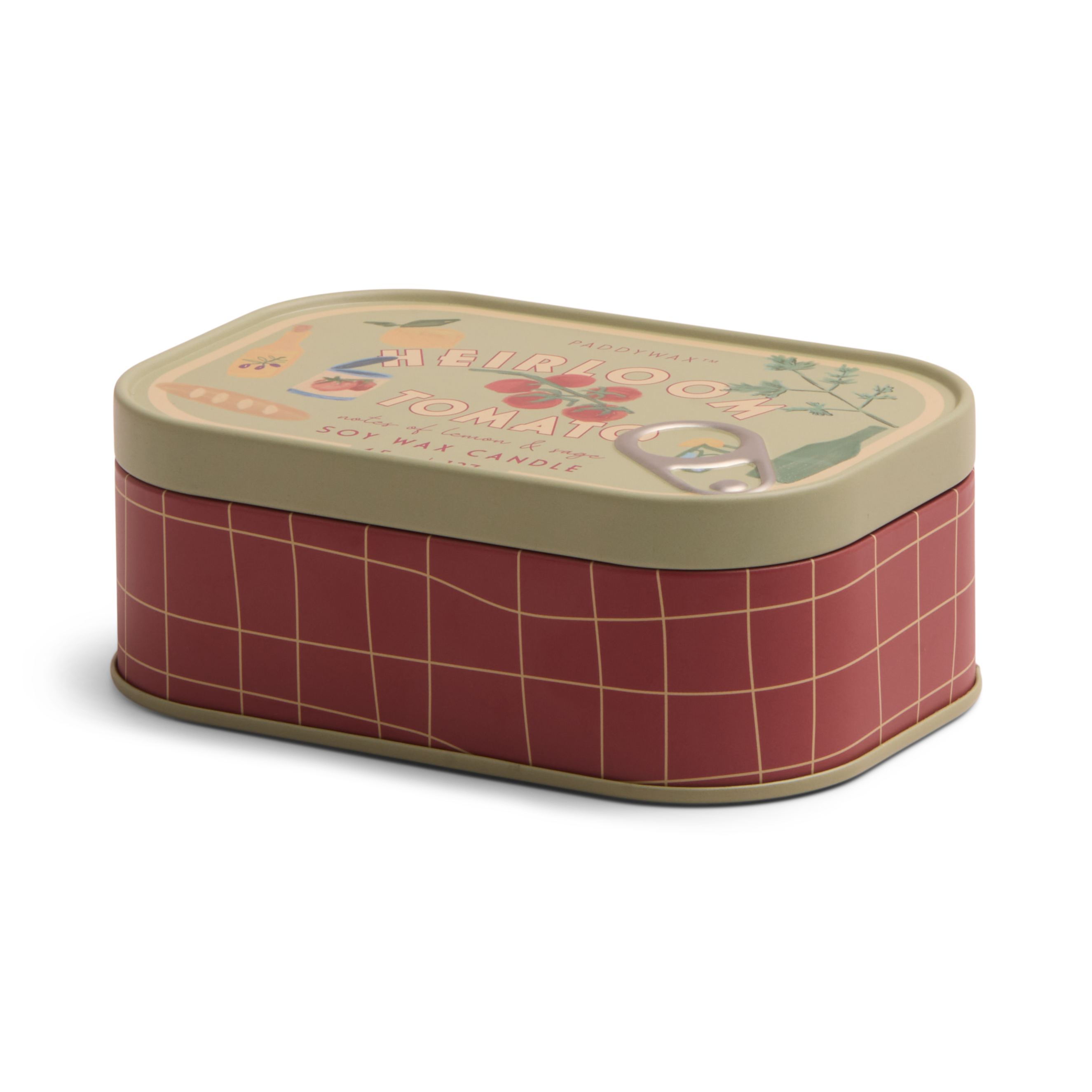 Scented candle in tin box Bistro, Heirloom Tomato