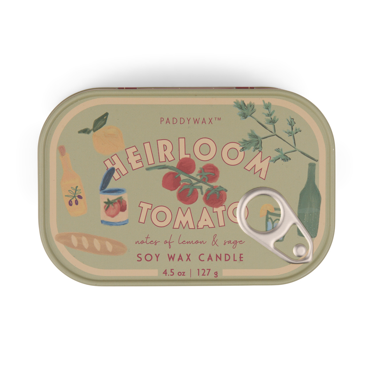 Scented candle in tin box Bistro, Heirloom Tomato