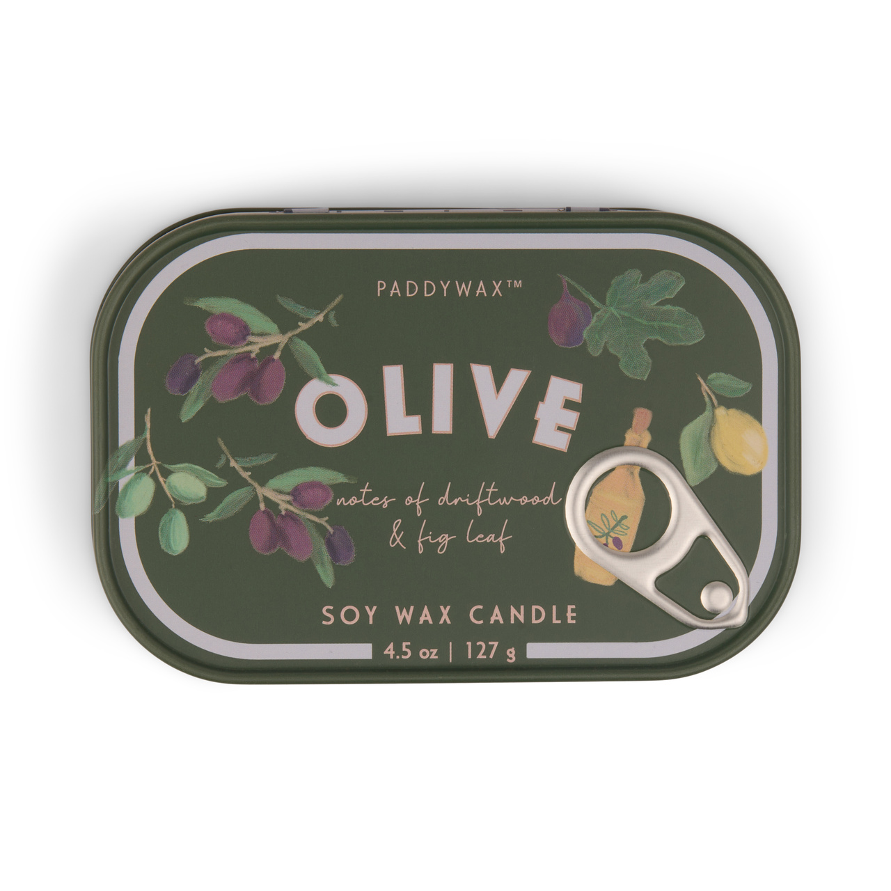 Scented candle in tin box Bistro, Fig &amp; Olive