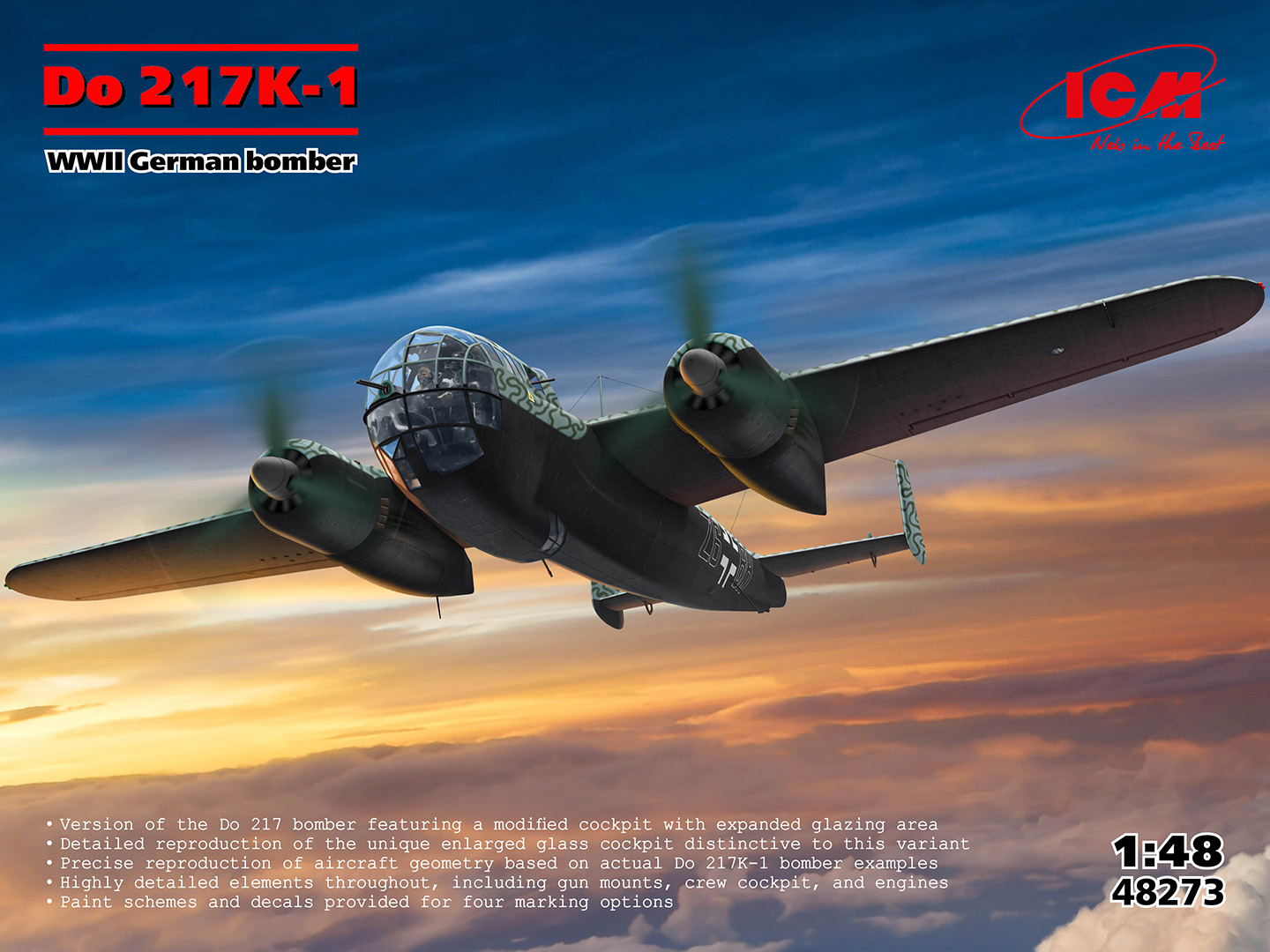 1/48 Do 217K-1 WWII German bomber