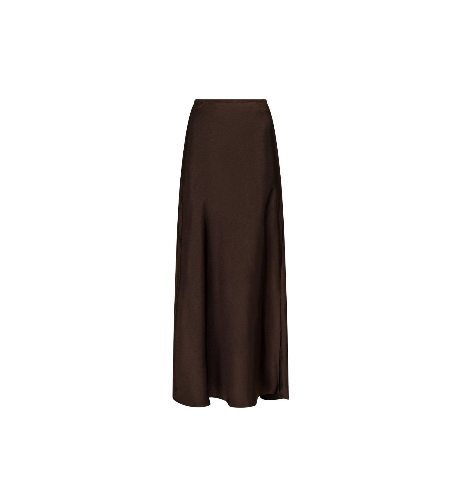 Neo Noir Vicky Heavy Sateen Skirt Dark Brown