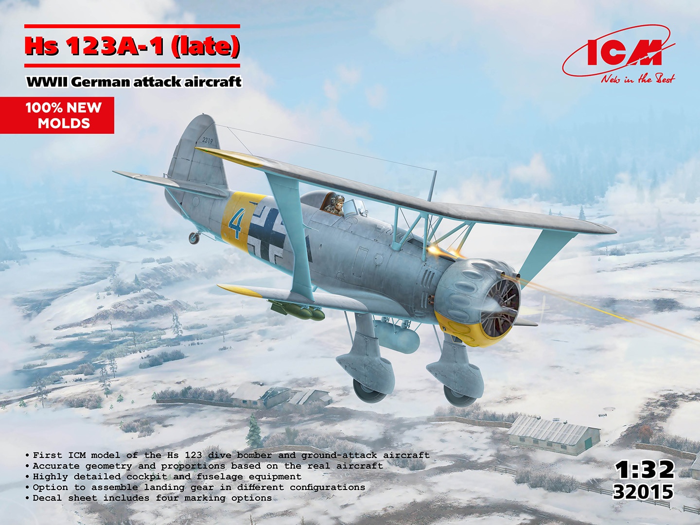 1/32 Hs 123A-1 (late) WWII German attack aircraft