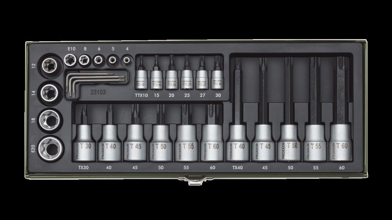Proxxon Specialty TX socket and TX socket bit set (29-piece) - 2