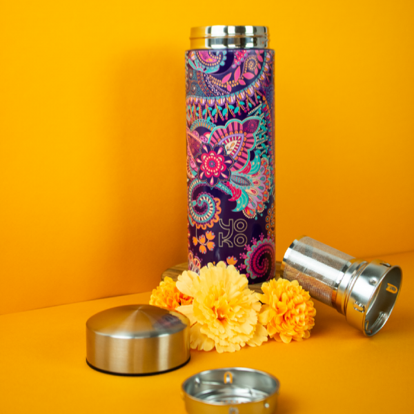 Thermos bottle with strainer Pondichery 350ml, Yoko - 2