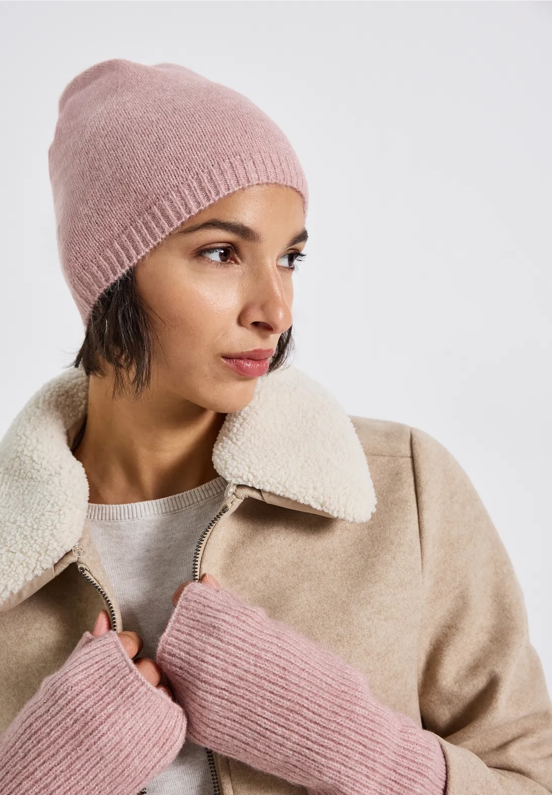 OP Beanie Fine Knit - Rosewood Pink - Street One