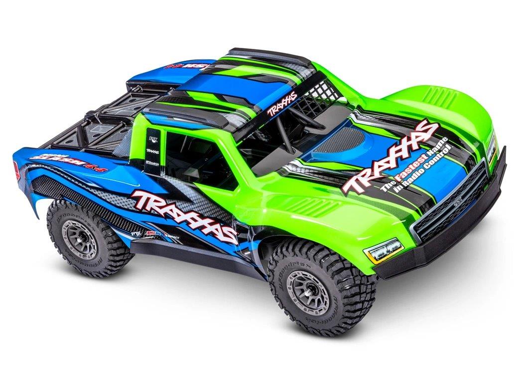 Traxxas Mini Slash 4x4 RTR TQ BL-2s Grön - USB-C Laddare / 2s LiPo - 3