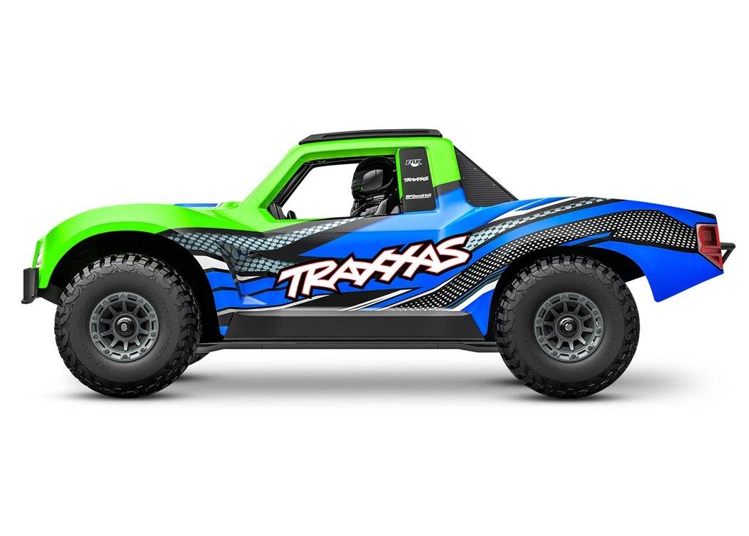 Traxxas Mini Slash 4x4 RTR TQ BL-2s Grön - USB-C Laddare / 2s LiPo - 4