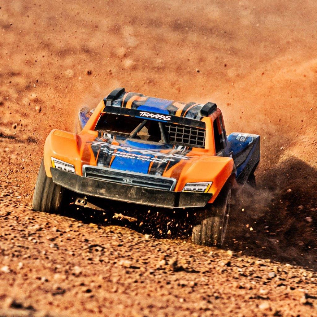 Traxxas Mini Slash 4x4 RTR TQ BL-2s Orange - USB-C Laddare / 2s LiPo - 7