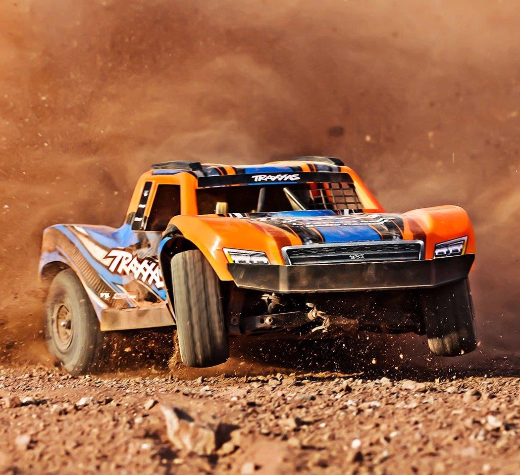 Traxxas Mini Slash 4x4 RTR TQ BL-2s Orange - USB-C Laddare / 2s LiPo - 9