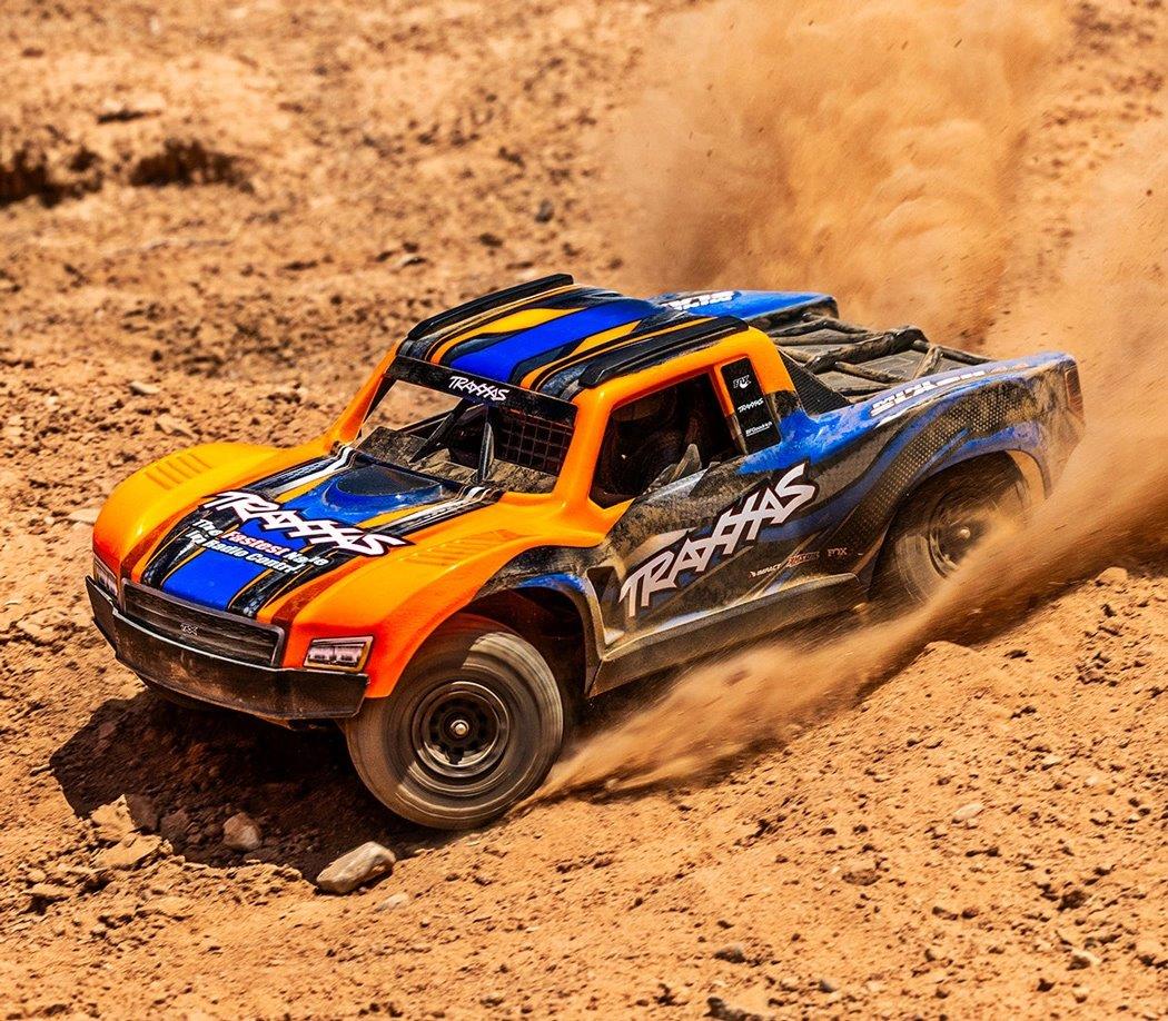 Traxxas Mini Slash 4x4 RTR TQ BL-2s Orange - USB-C Laddare / 2s LiPo - 8