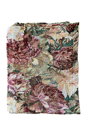 Duk Brokad Rosa röd