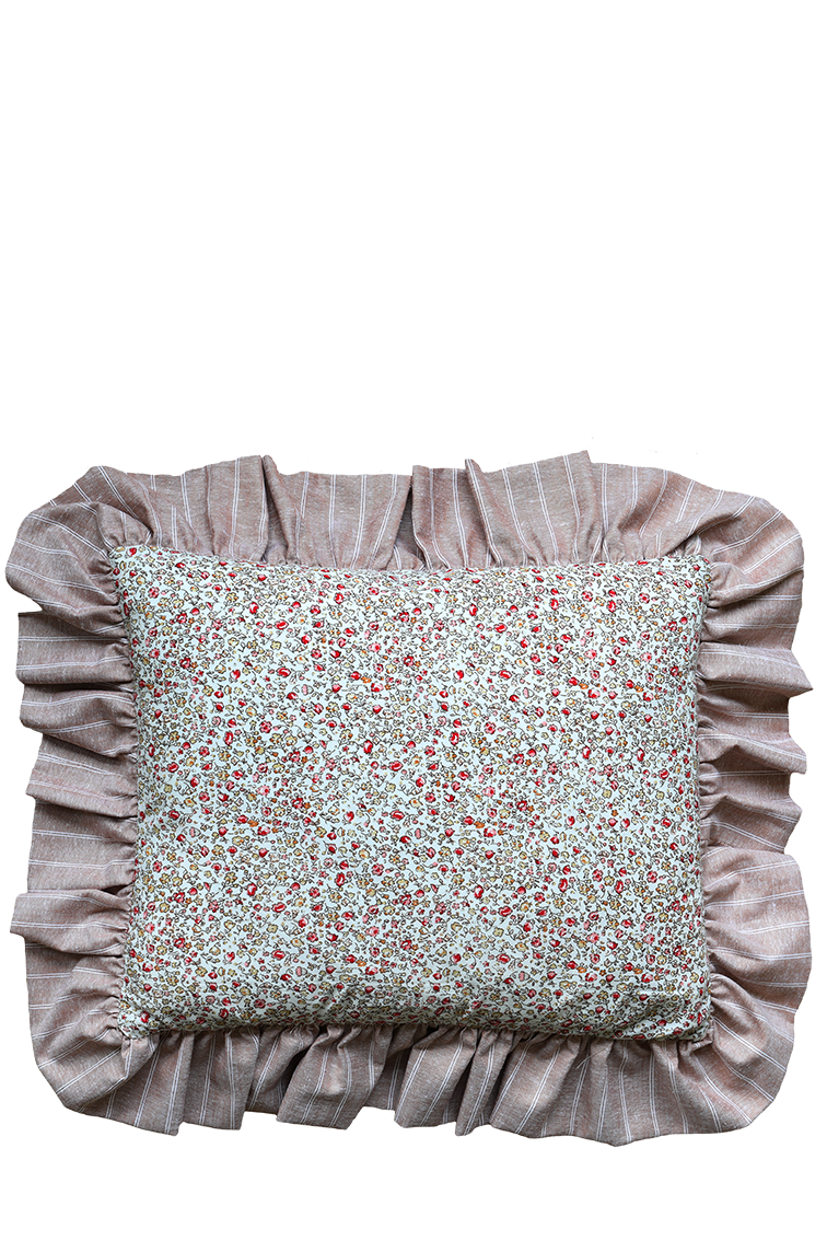 Volangkudde Fleur nougat 40x50