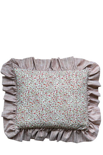 Volangkudde Fleur nougat 40x50