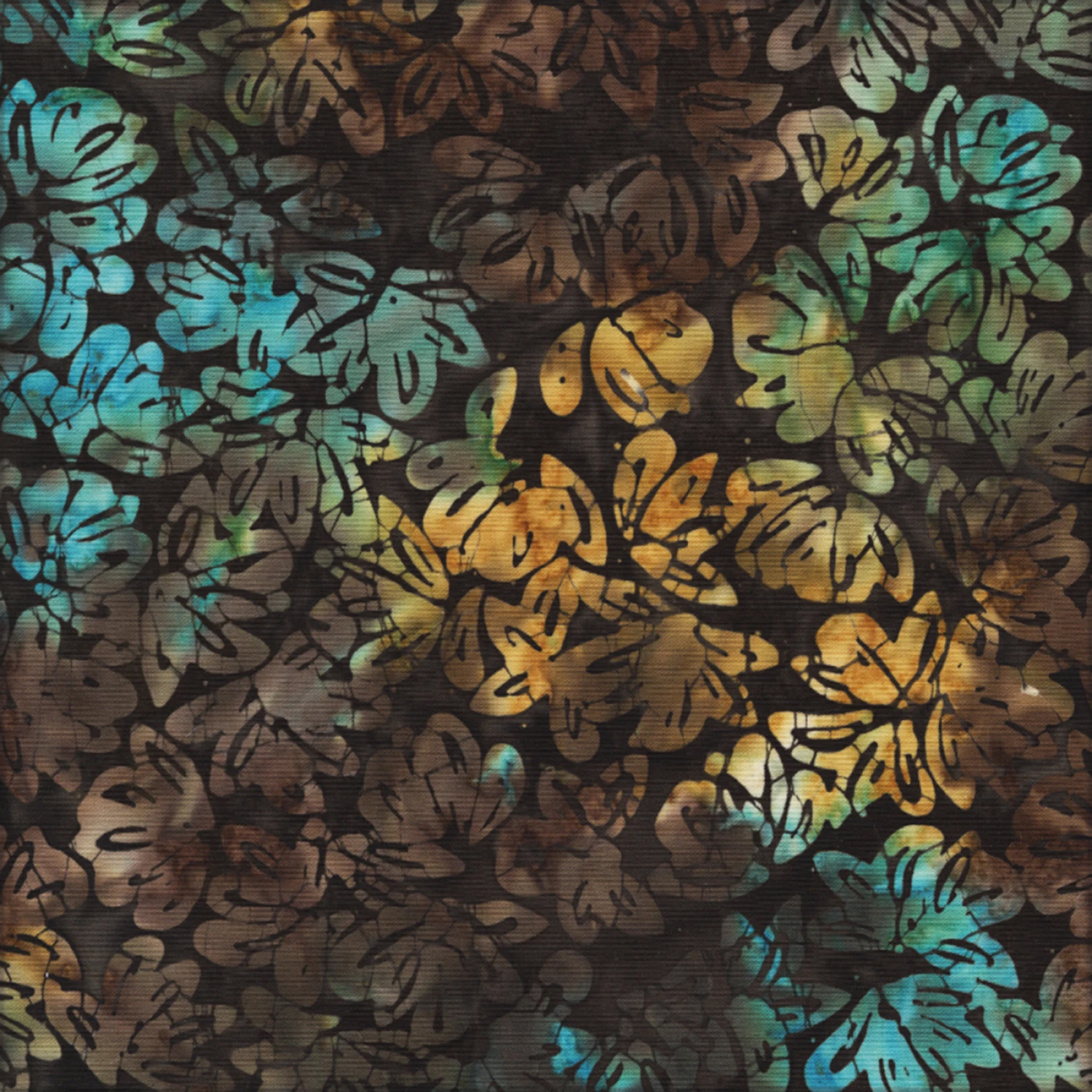Tyg - Umber Lotus Batik