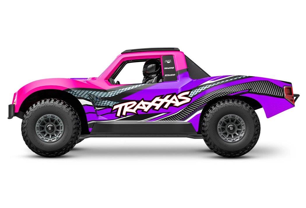 Traxxas Mini Slash 4x4 RTR TQ BL-2s Rosa - USB-C Laddare / 2s LiPo - 4