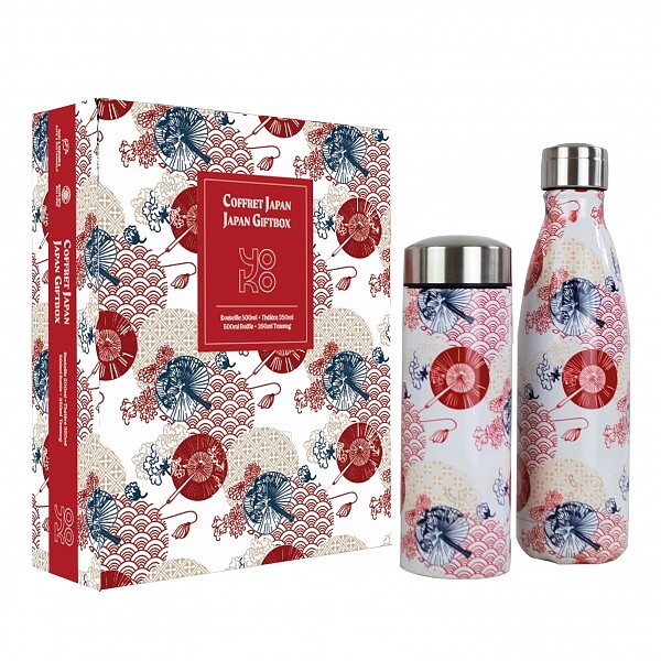 Japan Presentask, Flaska 500ml & Te-termos 350ml, Yoko