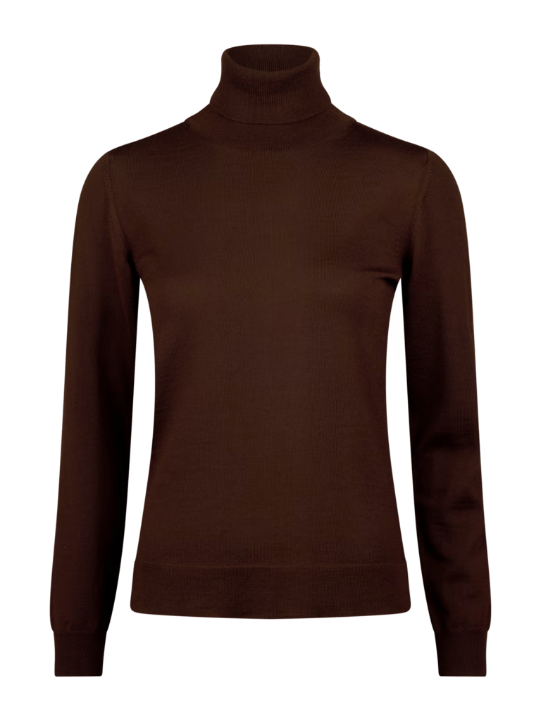 Stenströms Silja Knit Rollneck, Dark Brown