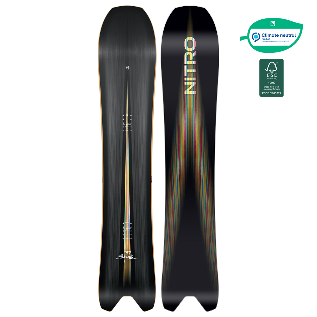 ジャンク】NITRO squash スプリットボード スノーボード 159