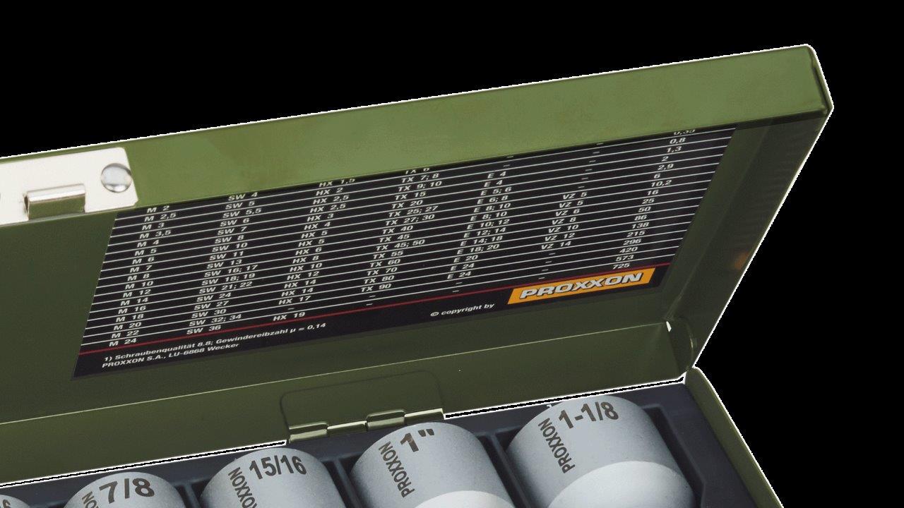 Proxxon Set of sockets and bit sockets for inch sizes (36-piece) - 3