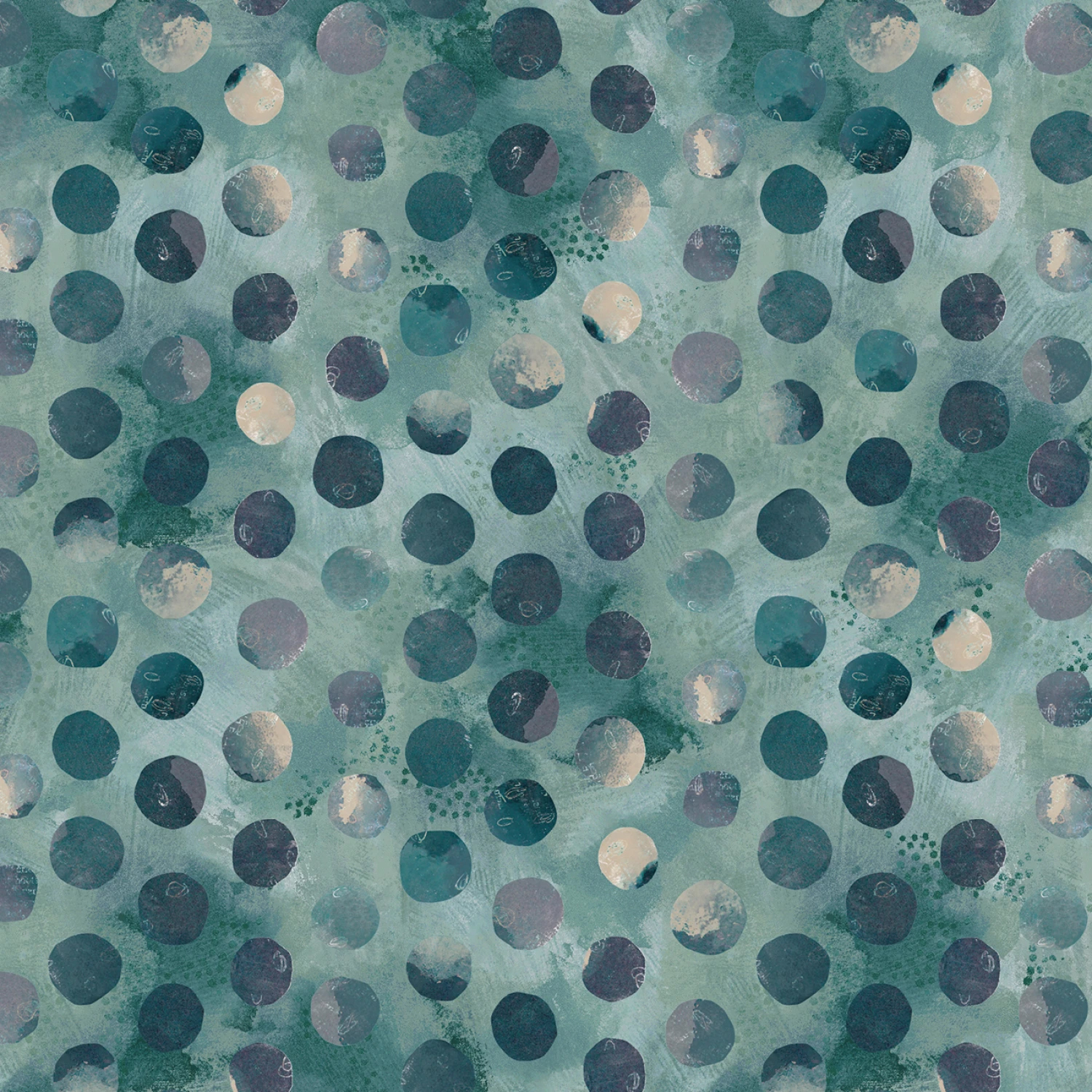 Tyg - Collage Dot - Nature Story
