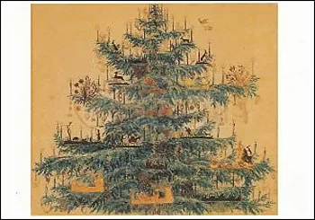 Christmas Tree (c. 1840), Postcard