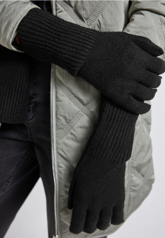 OP Gloves Fine Knit - Black - Street One