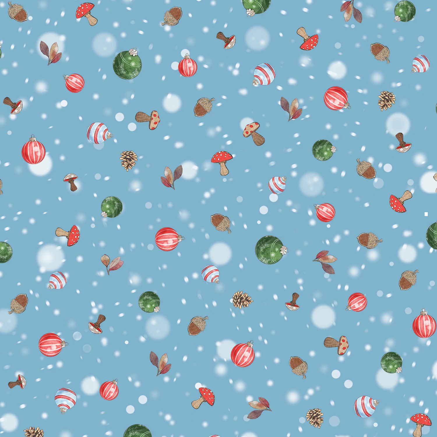 Tyg - Ornament Toss - "Frost & Fable"
