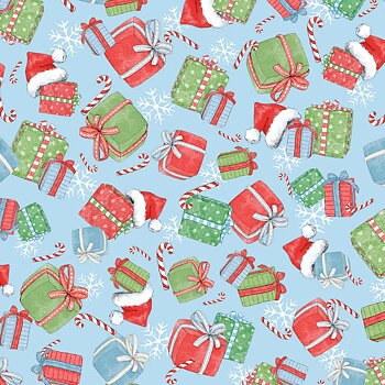 Tyg - Gift Toss - "Frost & Fable" - Julklappar
