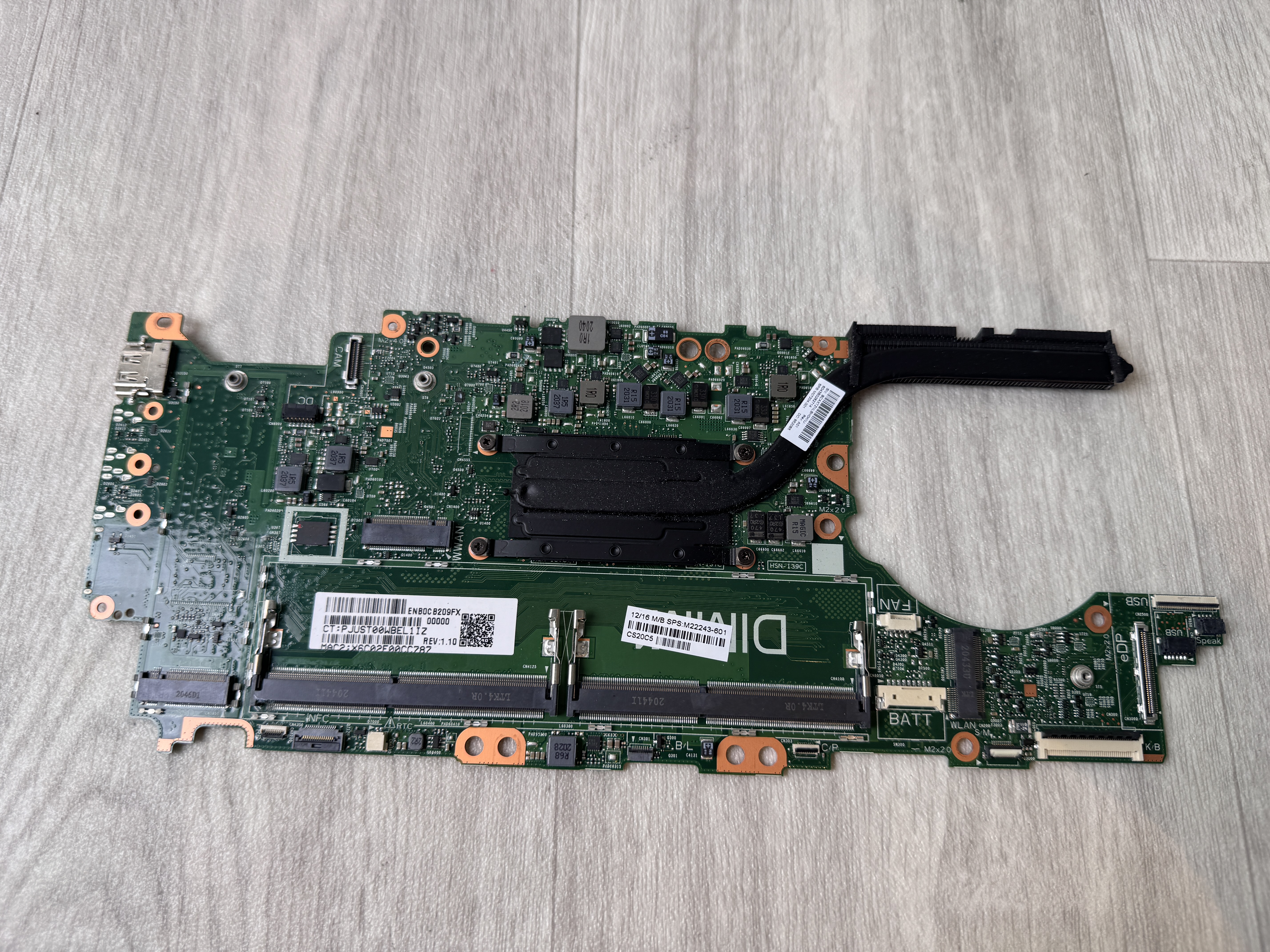 Moderkort HP EliteBook 845 G7 Ryzen 5 Pro 4650U M22243-601