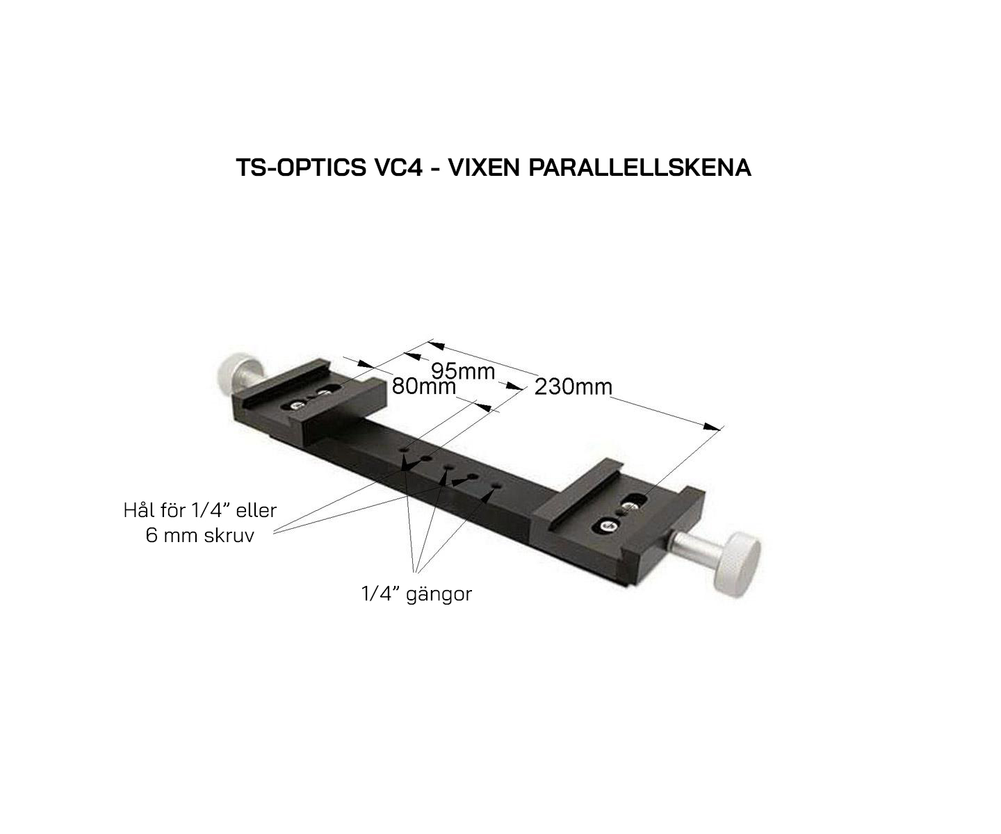 TS-OPTICS  PARALLELLSKENA AV VIXENTYP FÖR TVÅ INSTRUMENT - 2