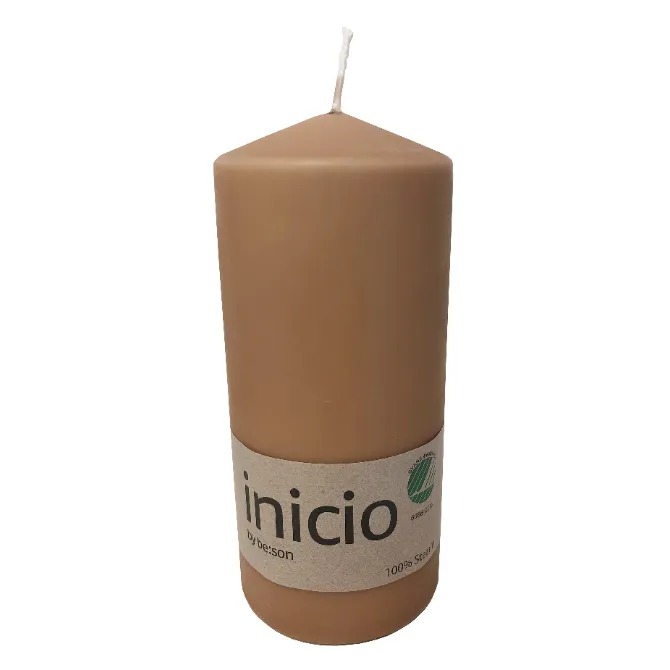 inicio Blockljus Latte 100%stearin 67x150mm