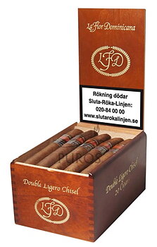 La Flor Dominicana Double Ligero Chisel Cigarrlåda 20-pack