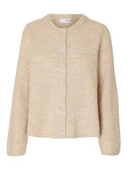 SLFLULU NEW LS KNIT CARDIGAN NOOS Birch MELANGE