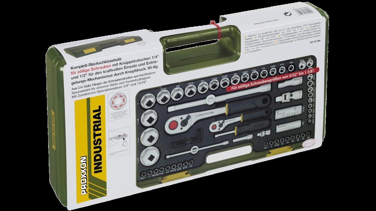 Proxxon Socket Set for imperial sizes (65-piece) - 7