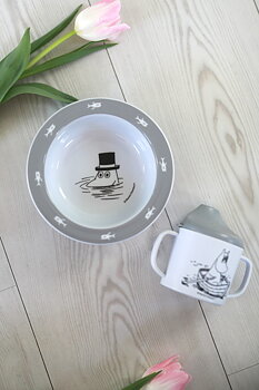 Mumin Vatten & Bad, Sugkoppstallrik, Grå - Rätt Start