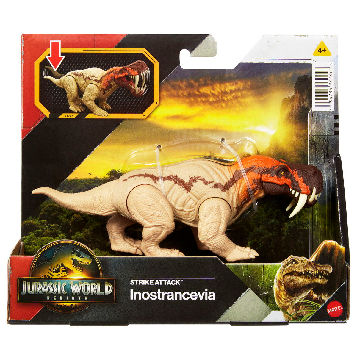 Jurassic World Rebirth Strike Attack, Inostrancevia - Maki