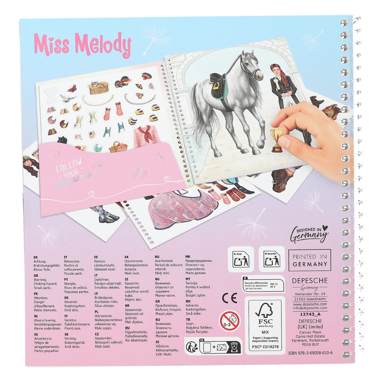 Miss Melody Dress Me Up Stickersbok - 4