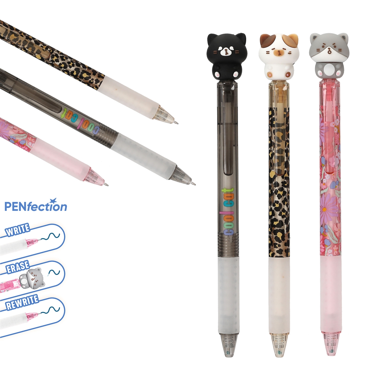 PENfection Gelpenna med kattfigur, 1 st - 2