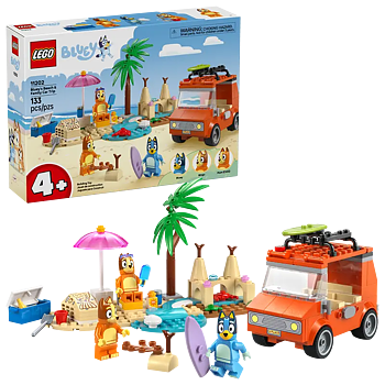 LEGO Bluey 11202 Blueys familjetur till stranden