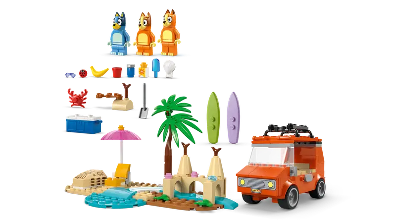 LEGO Bluey 11202 Blueys familjetur till stranden - 7