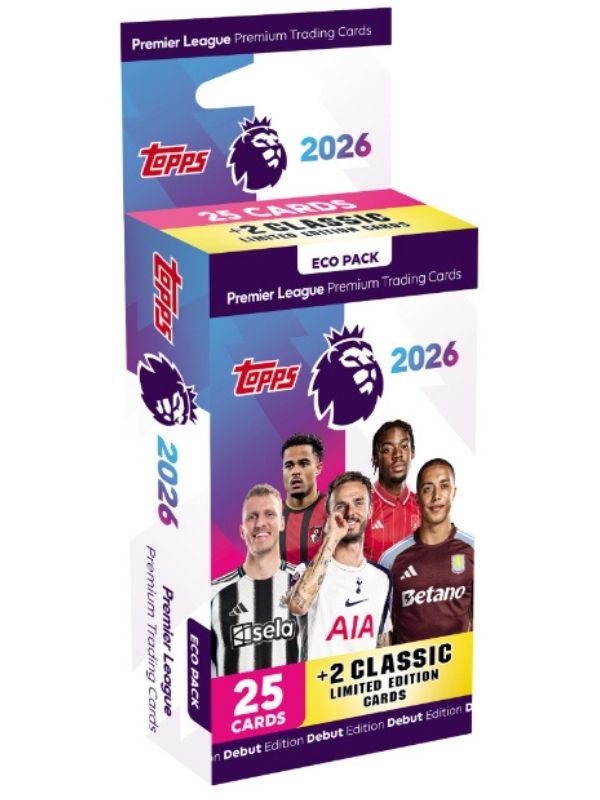 Topps Premier League Fotbollskort 2026 Eco Pack
